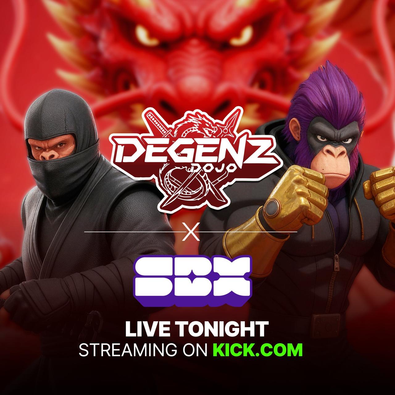 DegenZDojo x SBX — Live Tonight on Kick