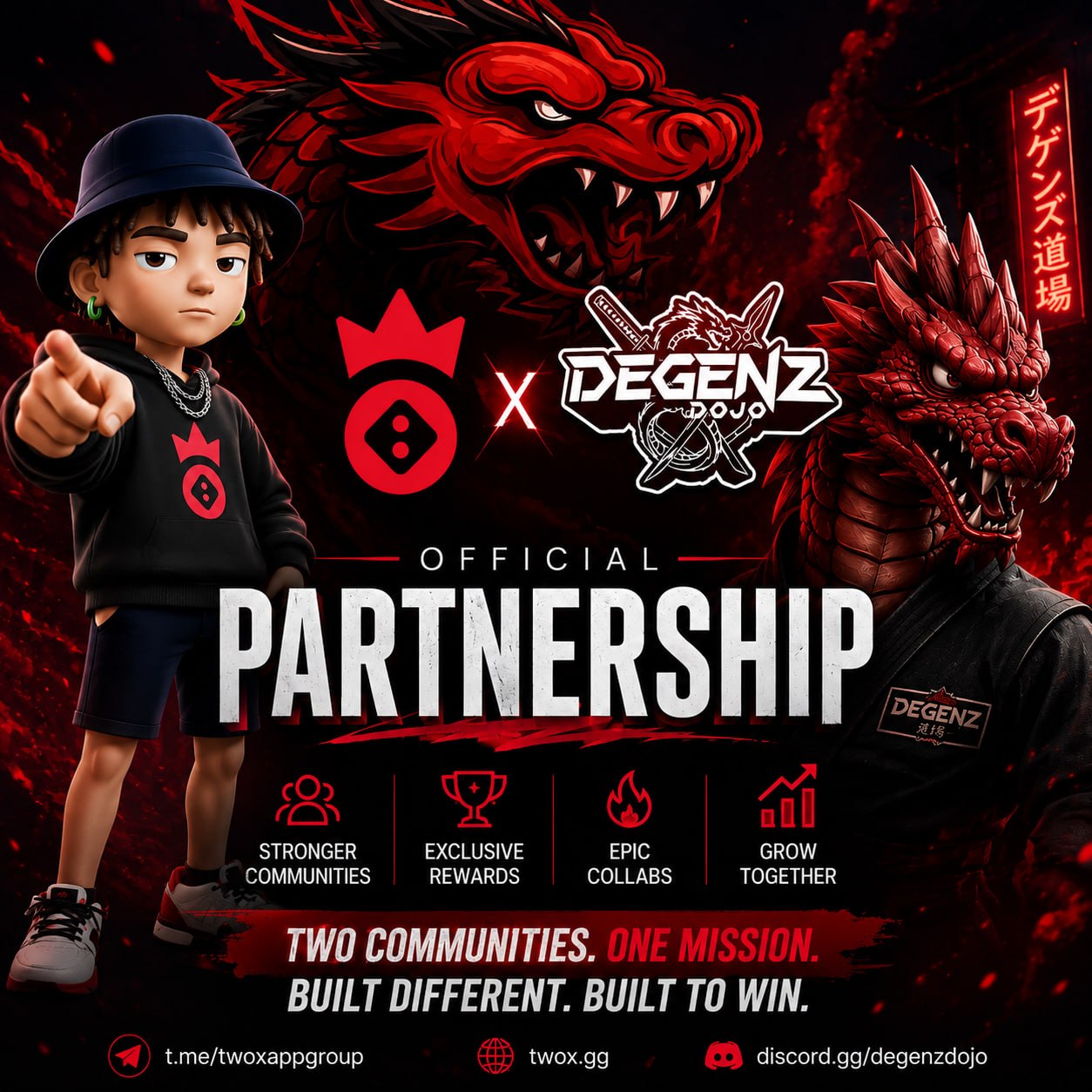 TwoX x DegenZDojo Official Partnership