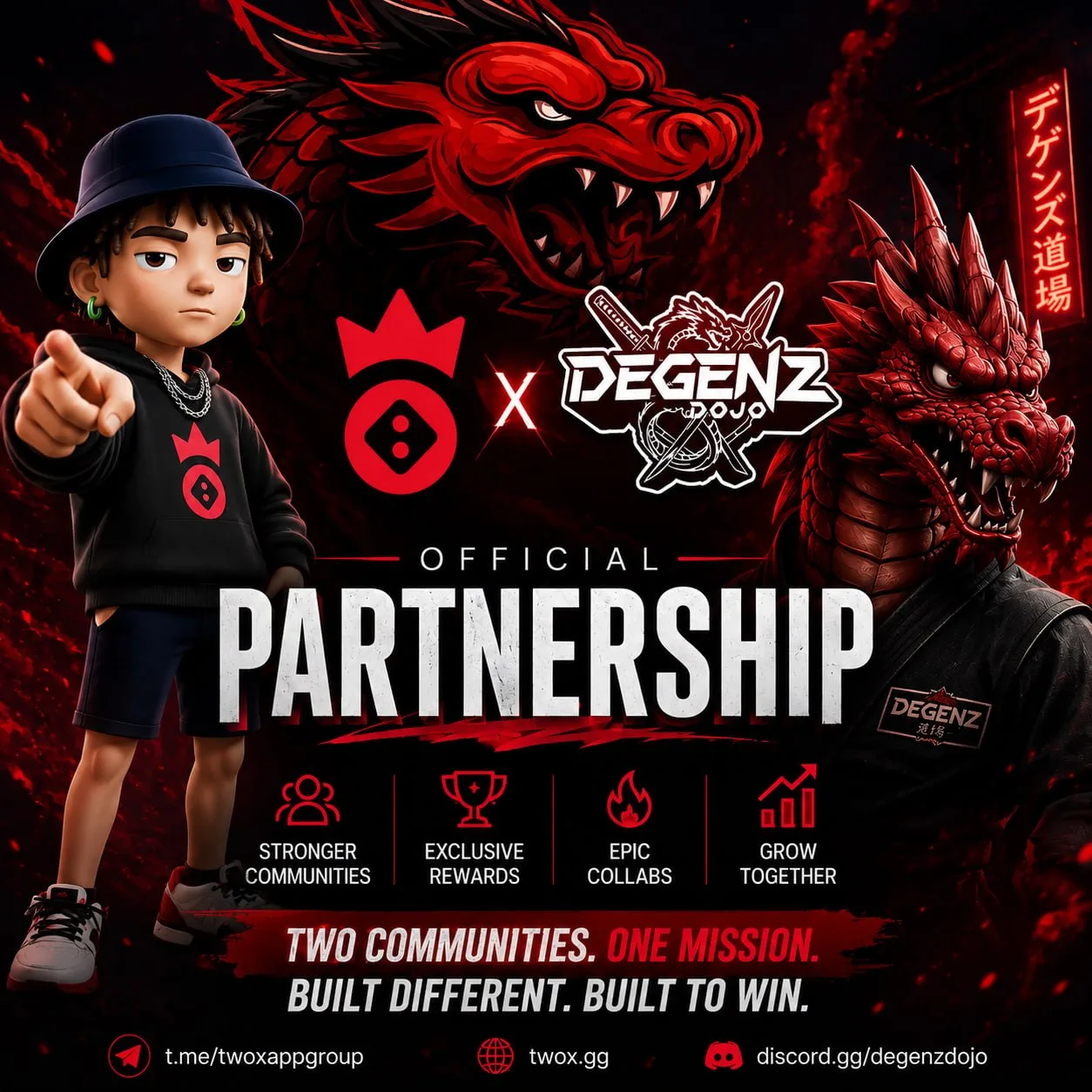 TwoX x DegenZDojo Official Partnership